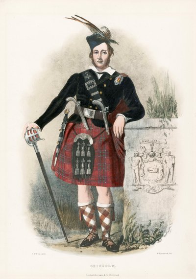 Chisholm, de The Clans of the Scottish Highlands, pub. 1845 de Robert Ronald McIan